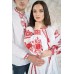 Embroidered Man&Woman Set "Fantasy" white/red